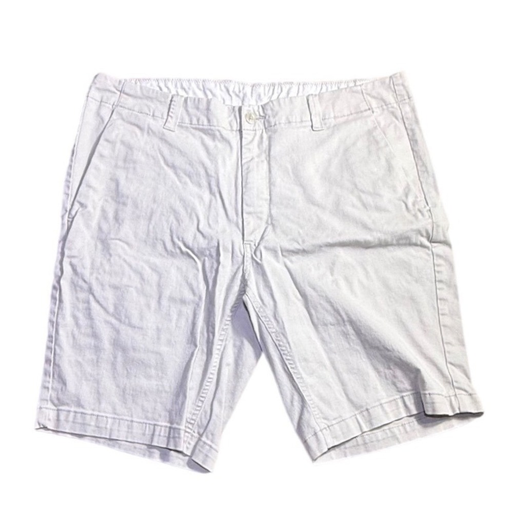ROWM Mens Chino Shorts Size 38 Light Tan Cotton Stretch Casual Flat Front-2209